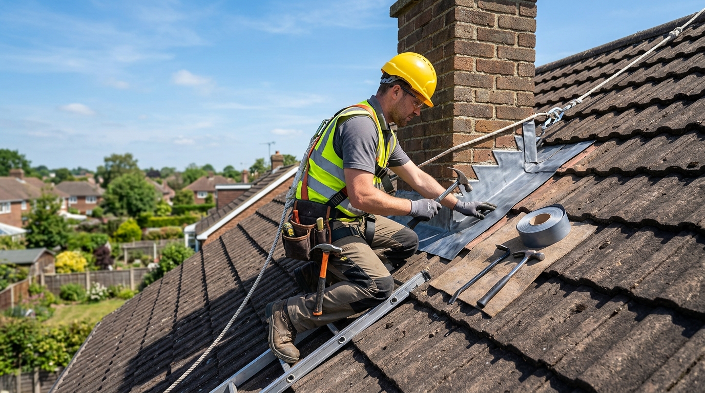 Roof plumbing work in Hobart